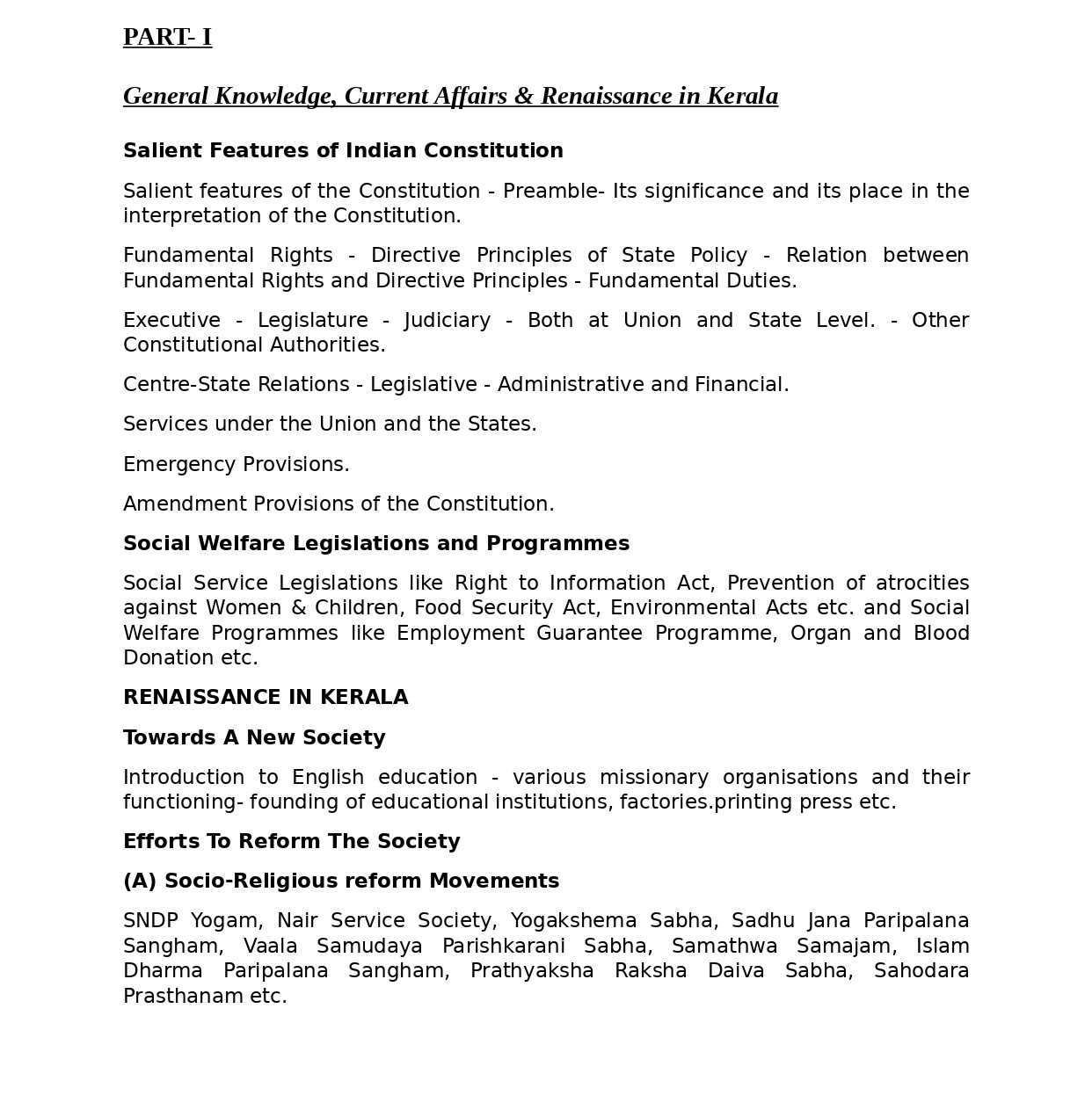 KPSC Welfare Officer exam